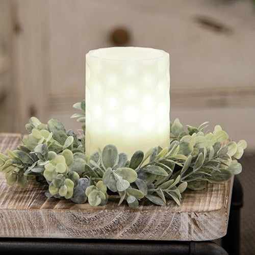 Ombre Boxwood Candle Ring 3.5"