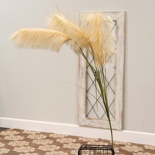 Triple Pampas Grass Spray Natural