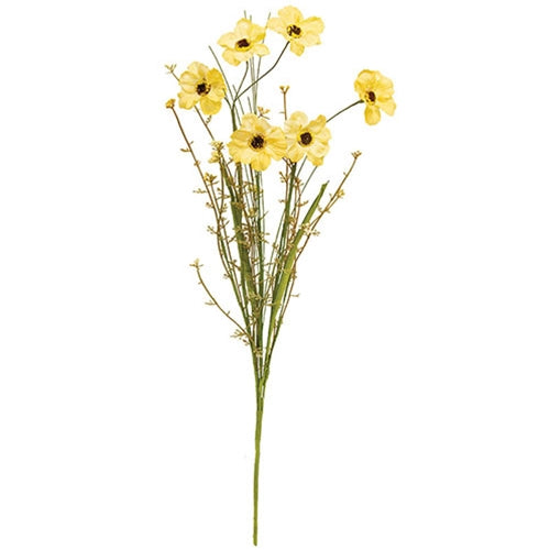 Wild Spring Geranium & Grass Spray Yellow