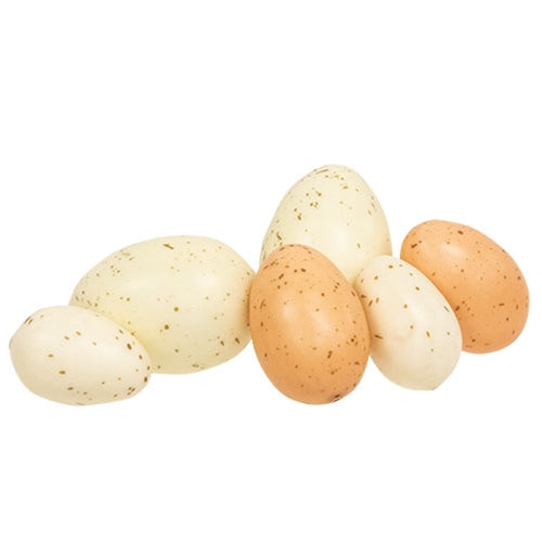 6/Set Natural Speckled Eggs in Bag