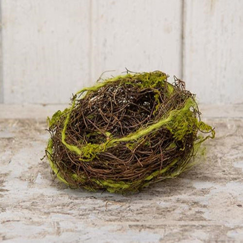 Mossy Bird Nest 5" Dia