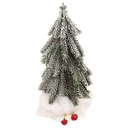 *Snow Covered Pine Tree with Fuzzy White Base