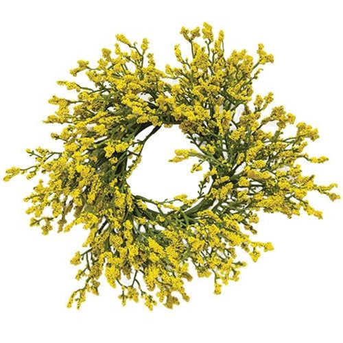 Array Astilbe Candle Ring 3"/10" Yellow