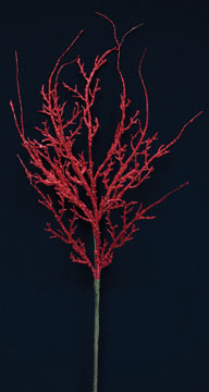 Glitter Twig Spray Red