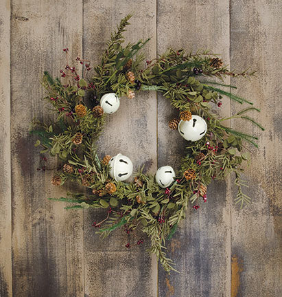 Country Bell Pine Wreath - 20"