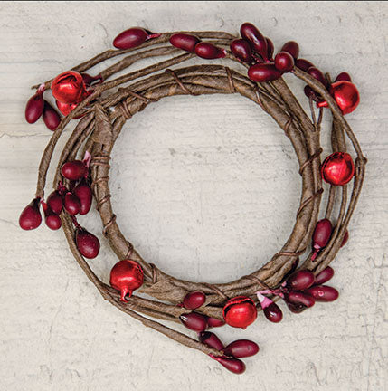 Bell & Burgundy Pip Ring 1-1/2"