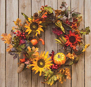 Harvest Sunflower Wreath