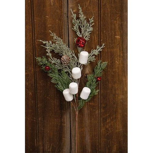 Sparkle Marshmallow & Pine PIck 16"