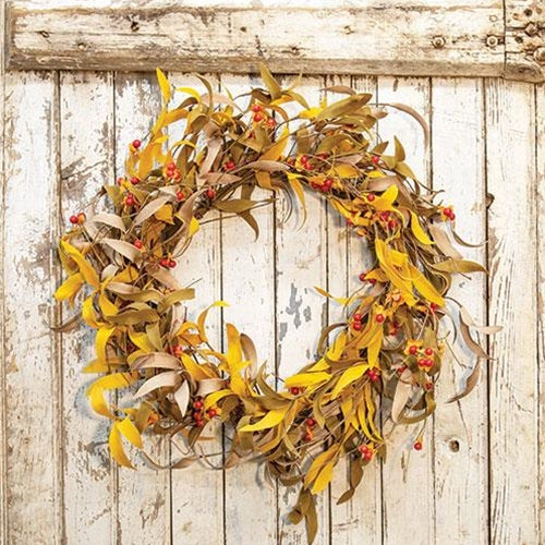 Fall Herbs & Bittersweet Wreath