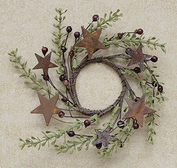 Rosehip & Herb Candle Ring 2"