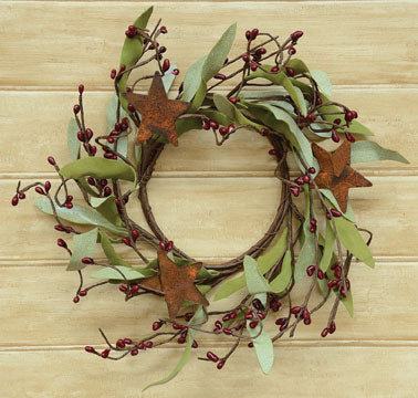 Rusty Star & Pips Wreath