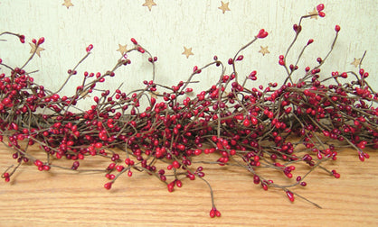 Red/Burgundy Pip Garland 4 ft.