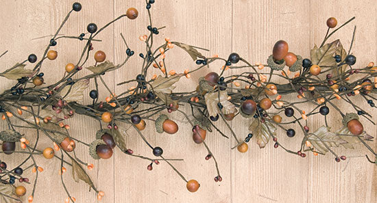Country Mix Acorn Garland 4 ft.