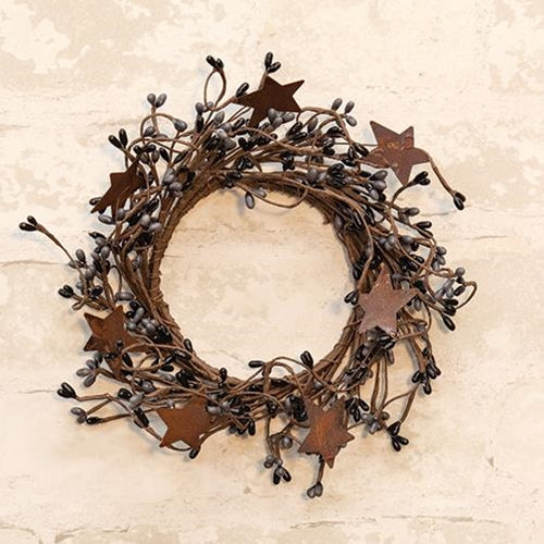 Pip Berry Ring With Stars Grey & Black 4"