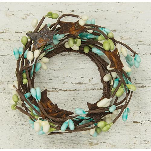 Pip Berry Ring With Stars Seabreeze 2"