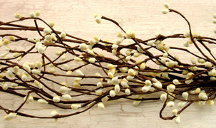 Ivory Pip Wispy Garland 4 ft.