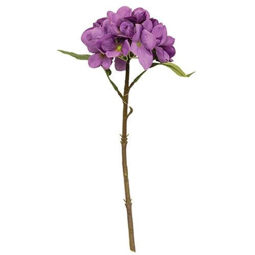 Purple Silk Hydrangea Stem