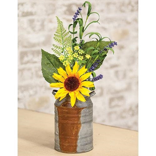 Sunflower and Lavender Pick 14"