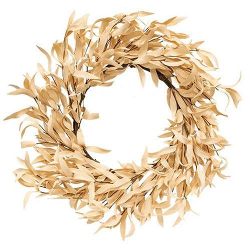 Buttercup Herb Leaves Wreath 24"