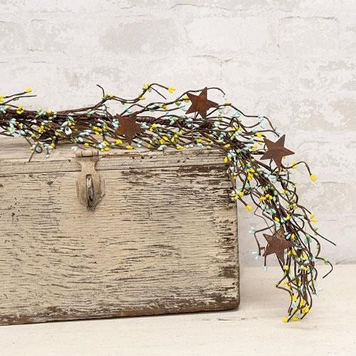 Pip Berry Garland With Stars Spring Mix 40"