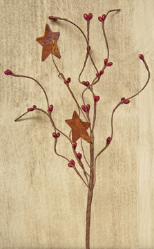 Burgundy Pip & Star Pick 12"