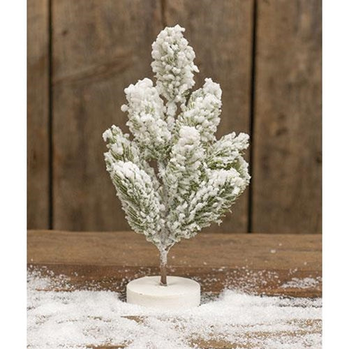 Snowy Spruce Mini Tree on Base 10"