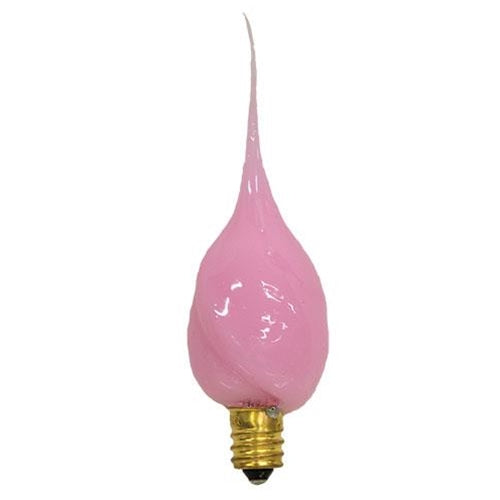 Pastel Pink Bulb Candelabra Base 4W
