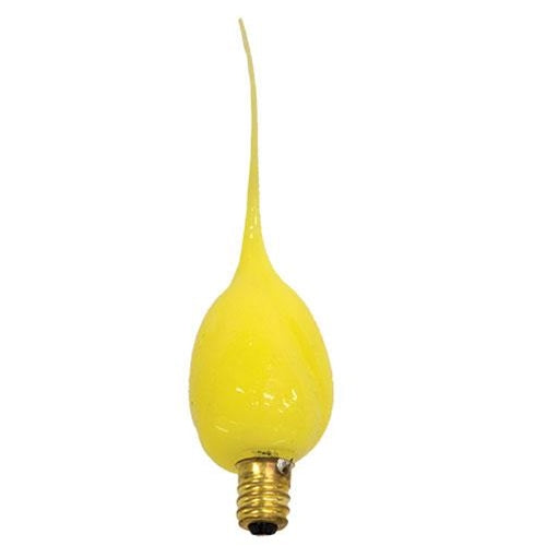 Pastel Yellow Bulb Candelabra Base 4W