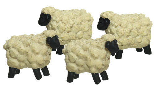 4/Set Mini Folkart Sheep