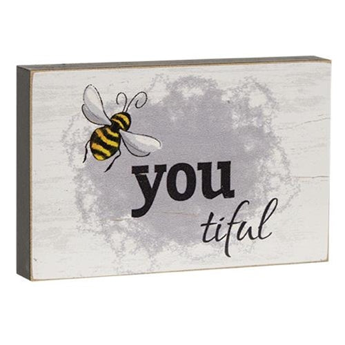 Bee You Tiful Block 2.75" x 4.25"