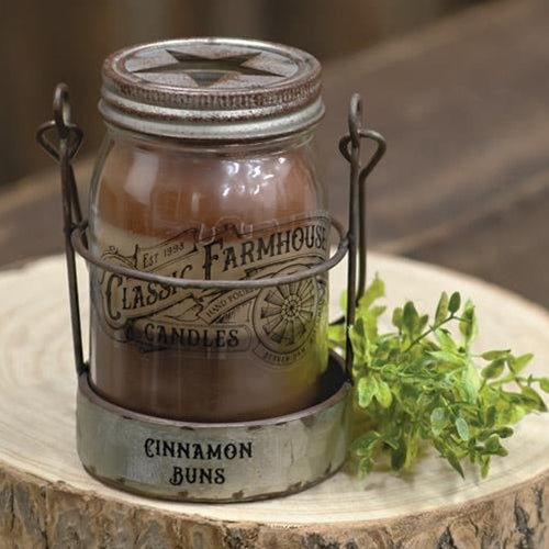 Cinnamon Buns 3 Layer Jar Candle w/Tin Holder 14oz