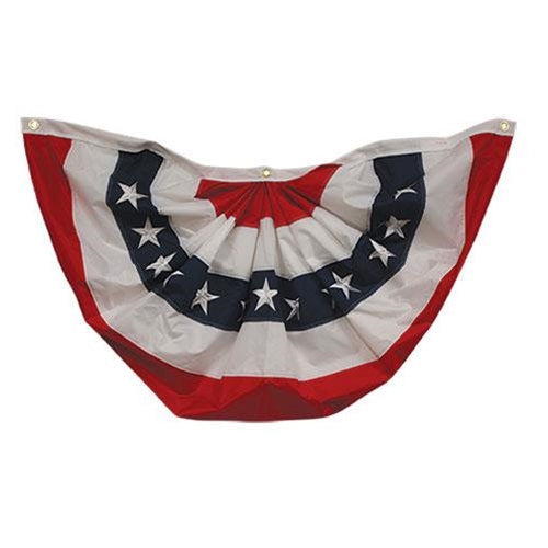 Embroidered Nylon Americana Bunting