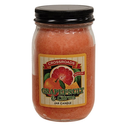 Grapefruit & Citrus 12oz. Pint Jar Candle