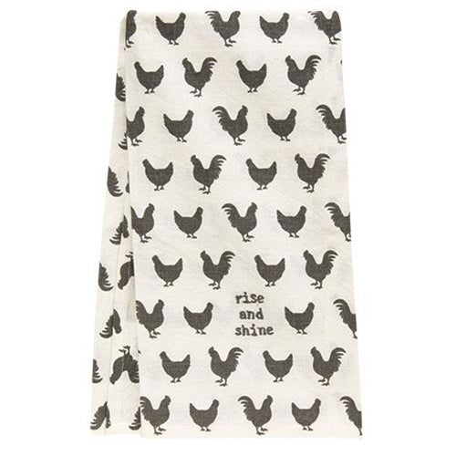 Rise and Shine Chicken Dish Towel