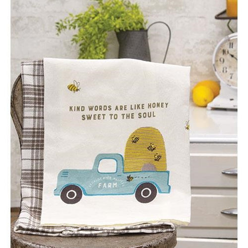 2/Set Kind Words Kitchen Towels
