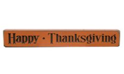 Happy Thanksgiving Engraved Block 12"