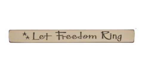 Let Freedom Ring Engraved Block 12"