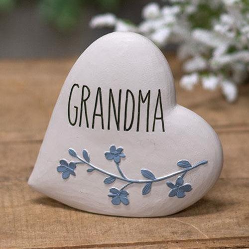 Grandma Resin Heart Plaque