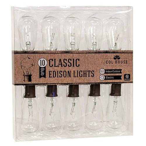 Clear Edison Light Strand 10 ct.