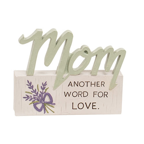 Mom Another Word For Love Resin Plaque