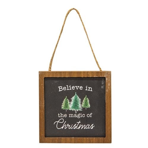 Believe in the Magic of Christmas Framed Ornament