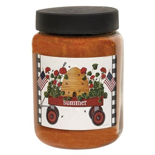 Summer Wagon Jar Candle Buttered Maple Syrup 26oz