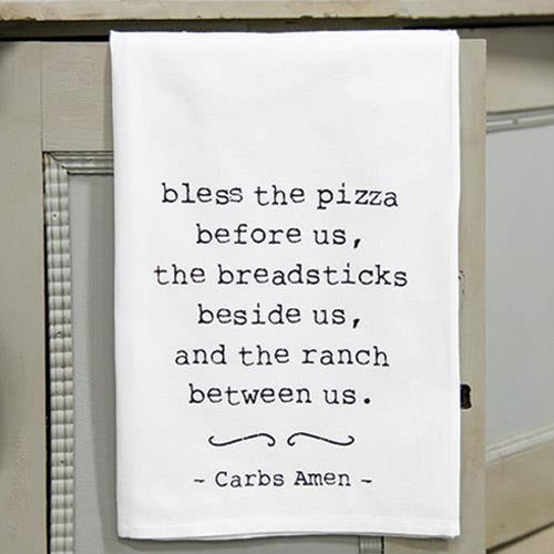 Carbs Amen Dish Towel