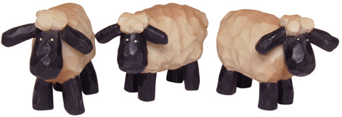 3/set 1" Mini Resin Sheep