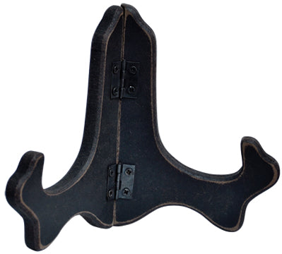 Black Wood Plate Stand 4-1/2"