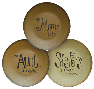 Mom Aunt Sister Plate 3 Asstd.