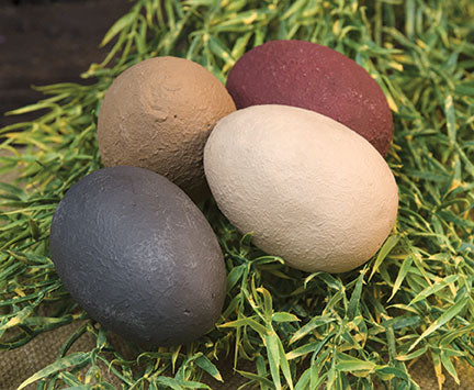 4/Set - Primitive Eggs 2.5"