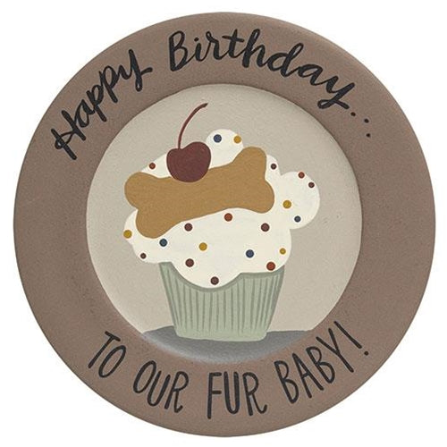 Happy Birthday to Our Fur Baby Plate