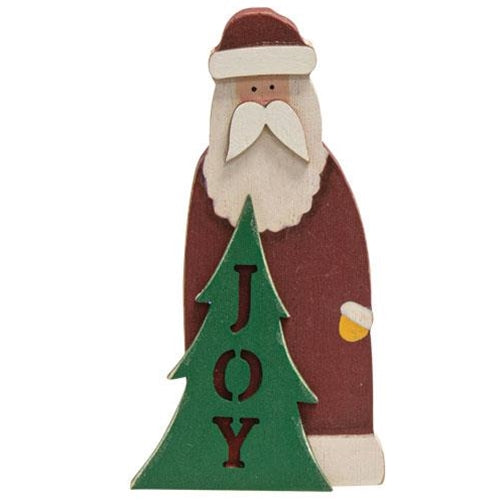 Joy Santa Wooden Sitter