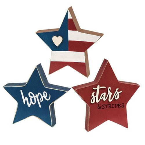 3/Set Stars & Stripes Chunky Sitters